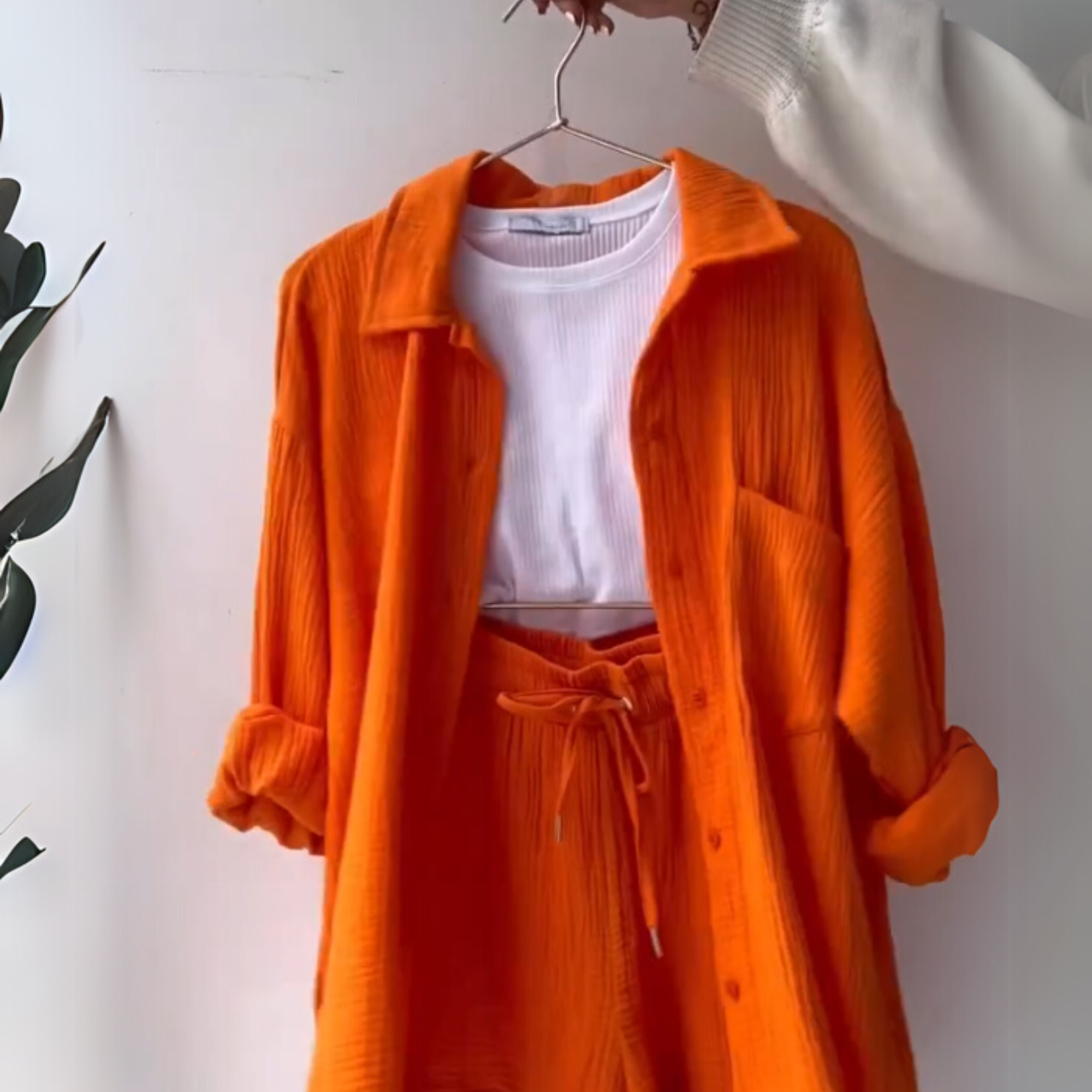 Sunset Glow - Women’s Cotton Two-Piece Set