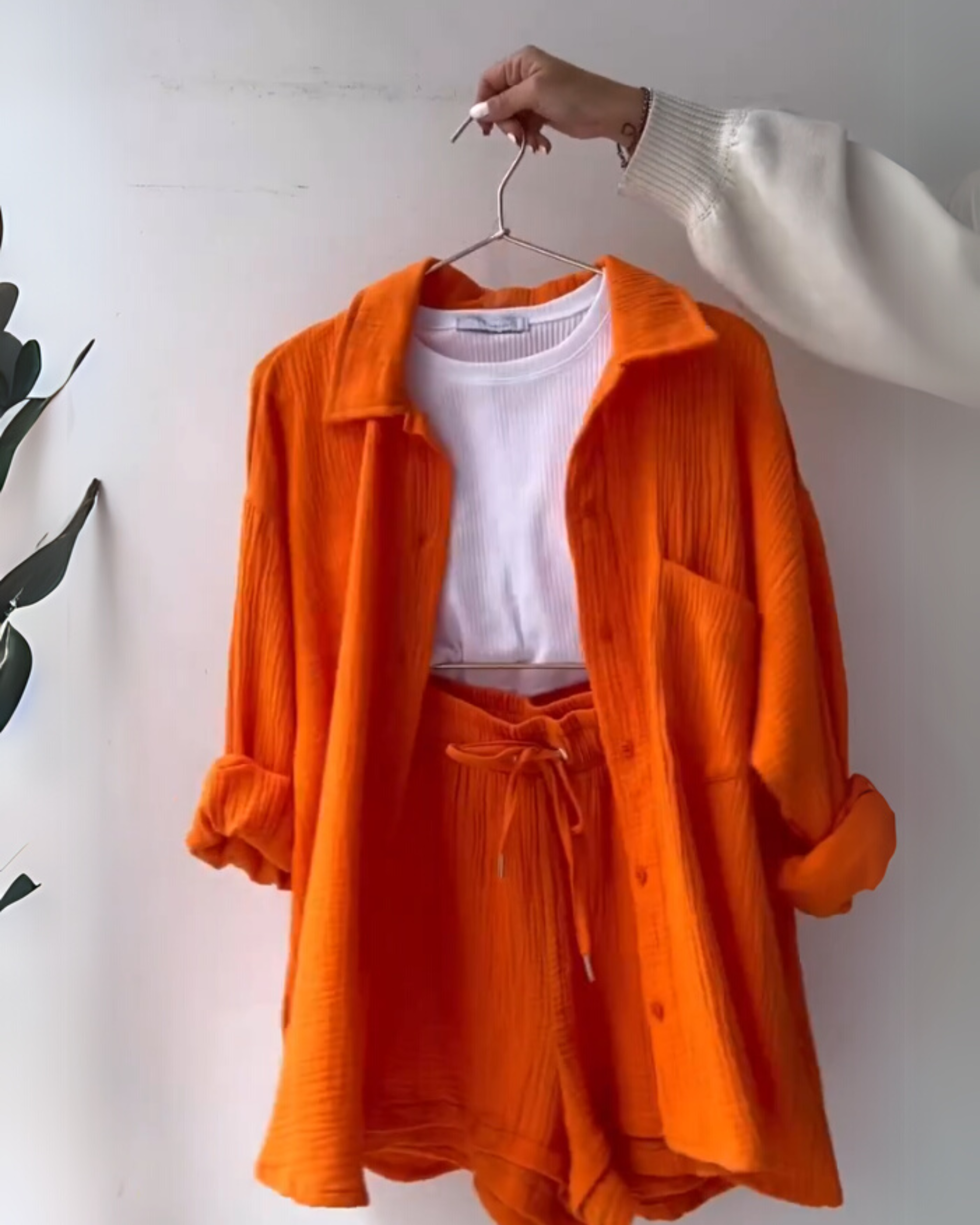 Sunset Glow - Women’s Cotton Two-Piece Set