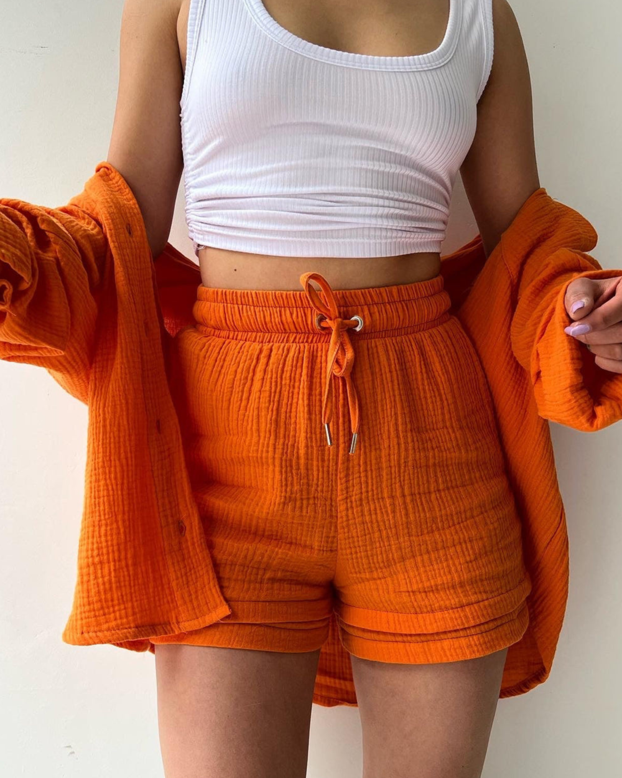 Sunset Glow - Women’s Cotton Two-Piece Set