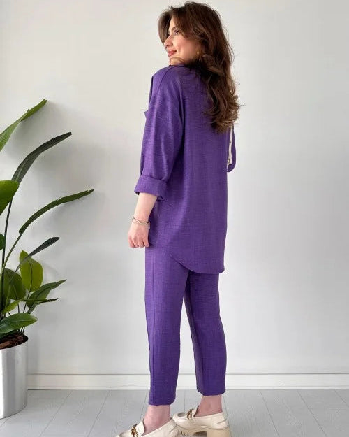 Elevé Set - Women’s Light Irish Co-Ord - Purple