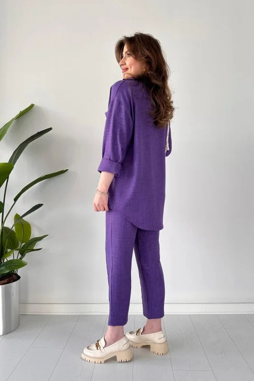 Elevé Set - Women’s Light Irish Co-Ord - Purple