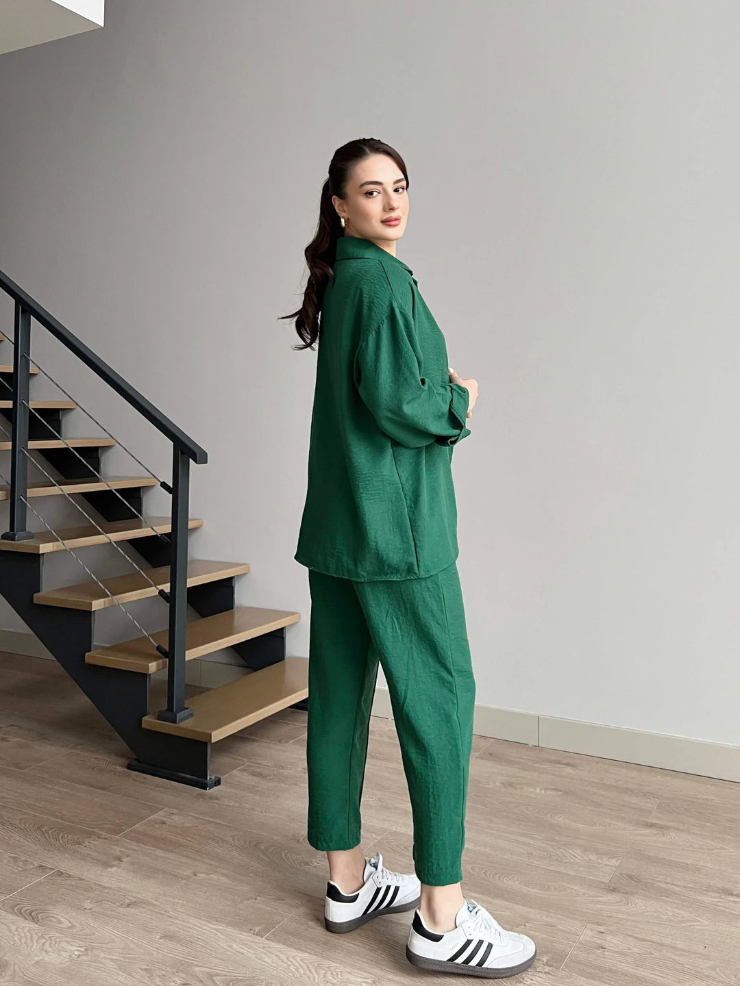 Elevé Set - Women’s Light Irish Co-Ord - Green