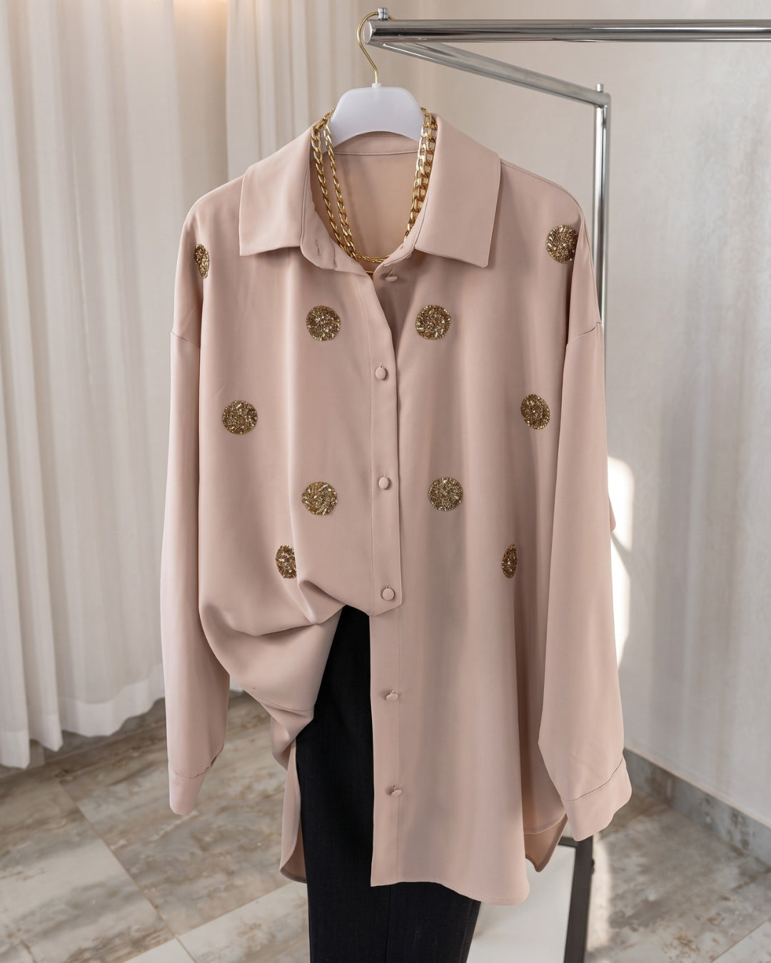 Kiyana - Premium Cream Fuchsia Shirt Pant Co-Ord Set