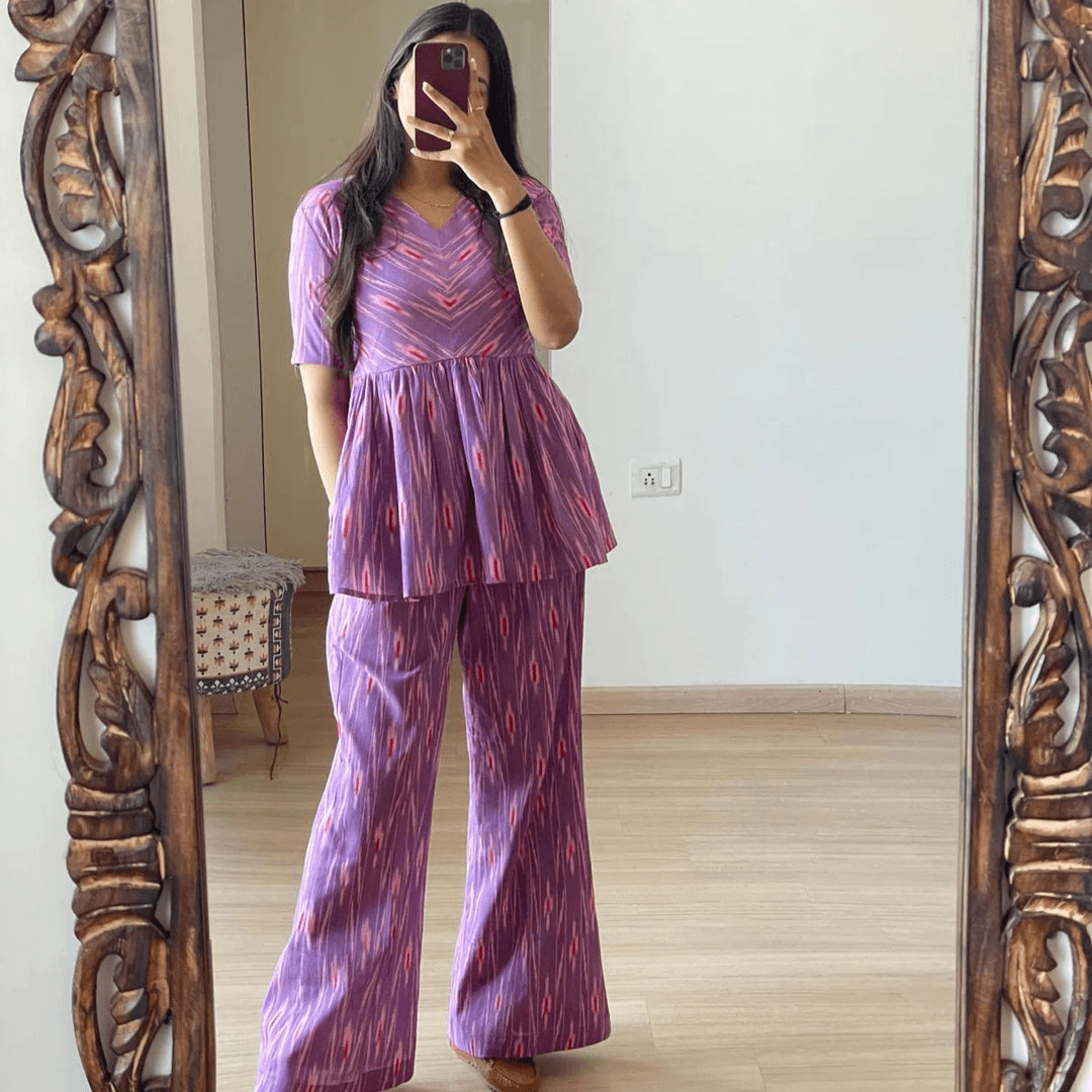 Chevron Purple Print