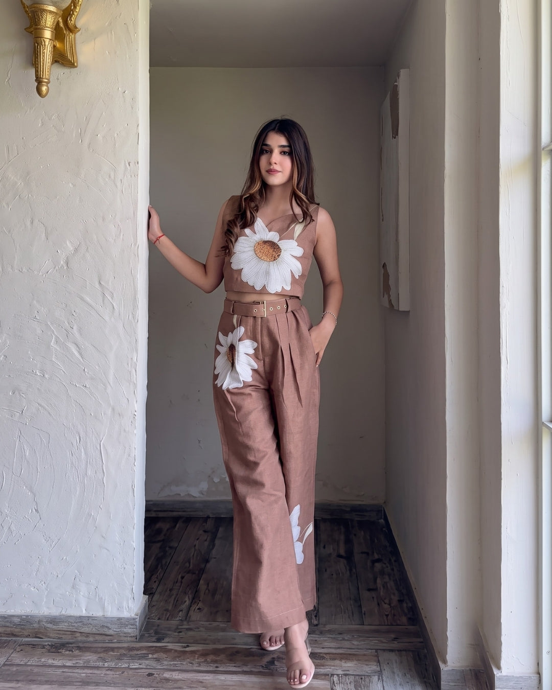 Noira -Mocha Bloom Premium Co-Ord Set