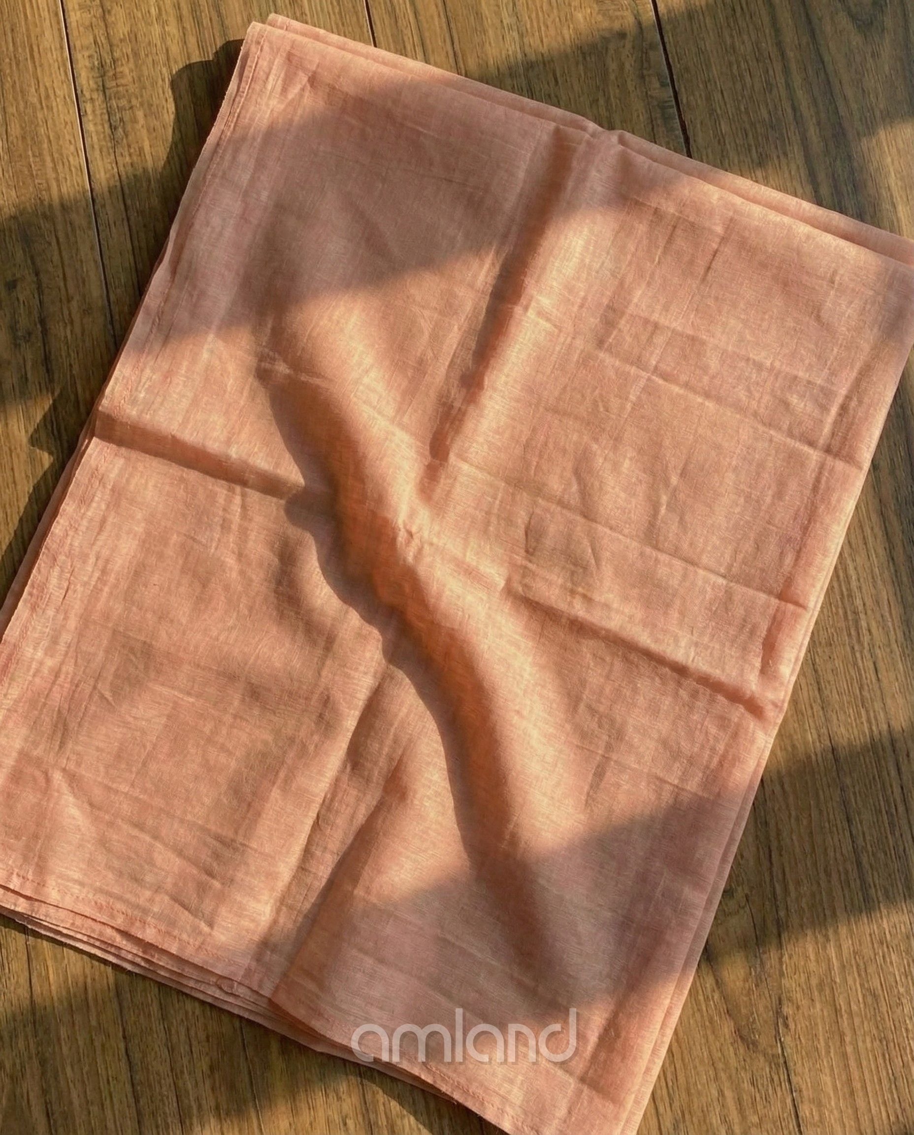 Peach Banarasi Jacquard Zari Work Unstitched Suit