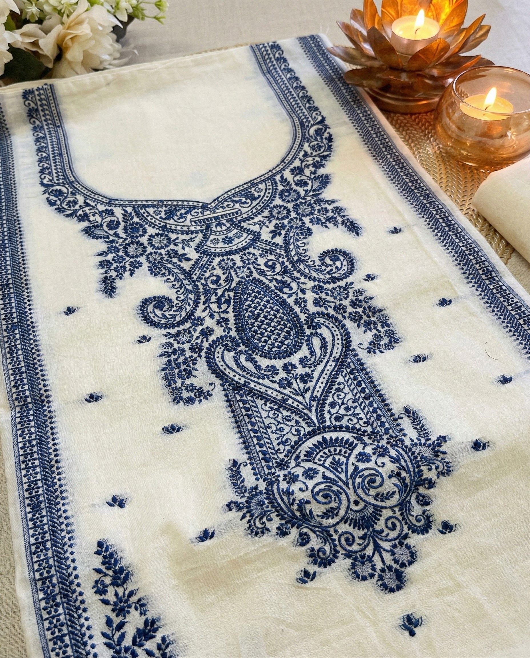 Indory Cotton Jacquard Zari Unstitched Suit Set