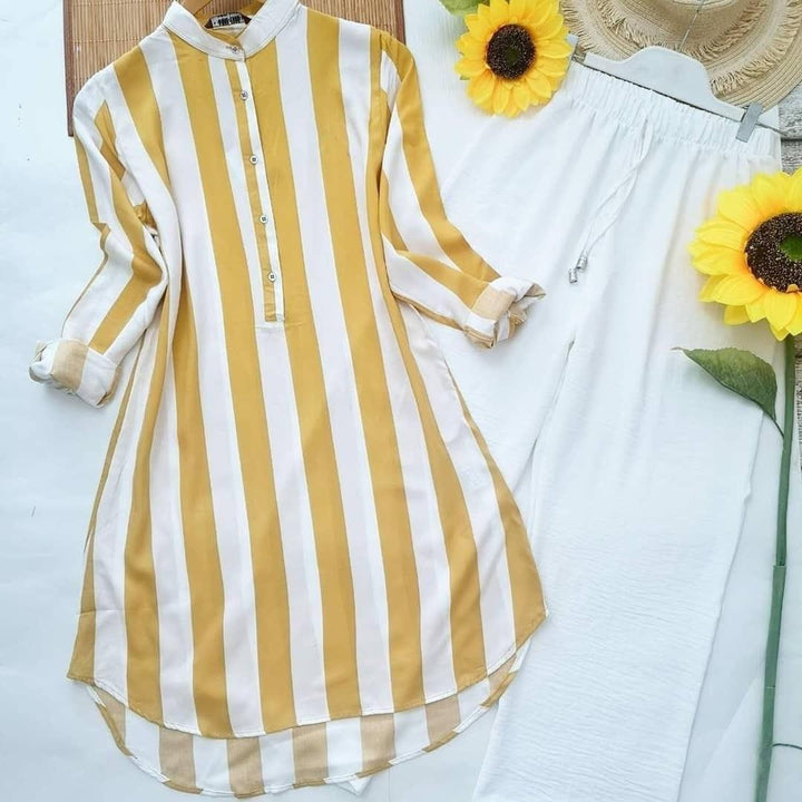Strip Yellow Printed
